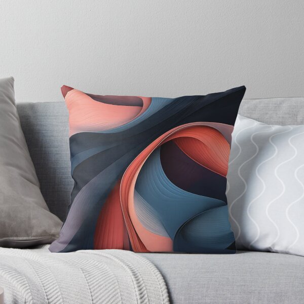 Item preview, Oceanic Waves Intersecting Curves Artwork designed and sold by PaintbrushPlace.