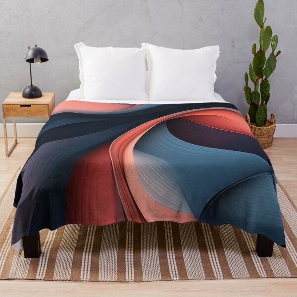 Item preview, Oceanic Waves Intersecting Curves Artwork designed and sold by PaintbrushPlace.