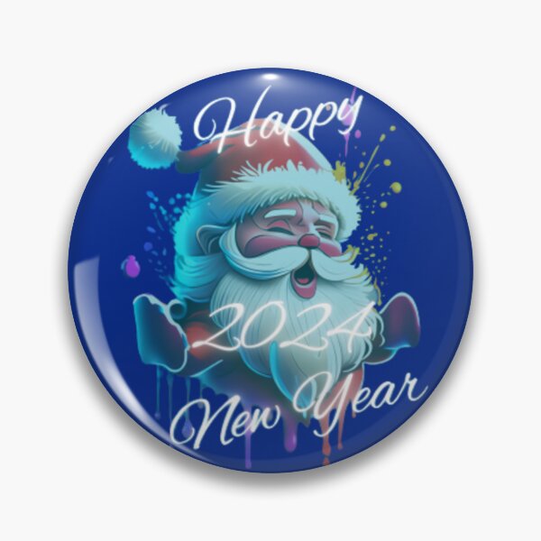 Item preview, Santa Claus wishes you a happy New Year 2024 designed and sold by 2012DreamVision.