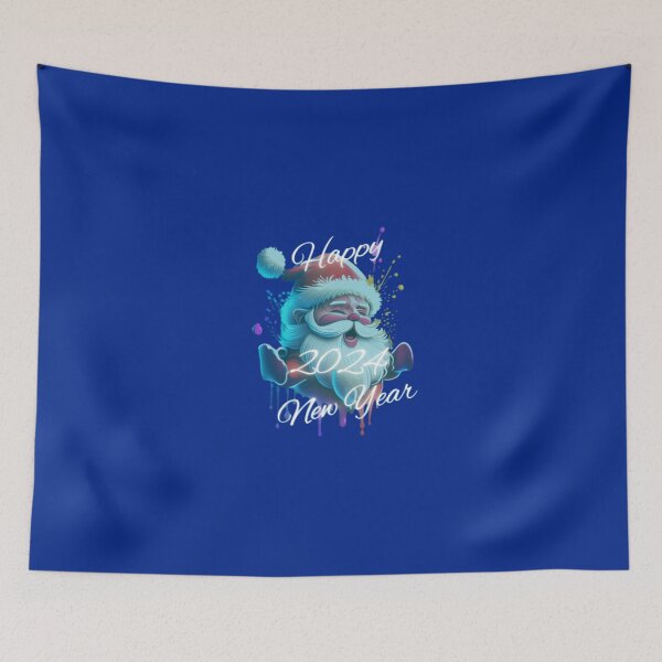 Item preview, Santa Claus wishes you a happy New Year 2024 designed and sold by 2012DreamVision.