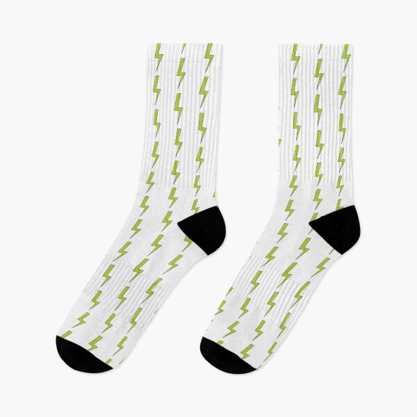 Item preview, Lightning bolt | Green with black outline -  designed and sold by PurpleLoveStore.