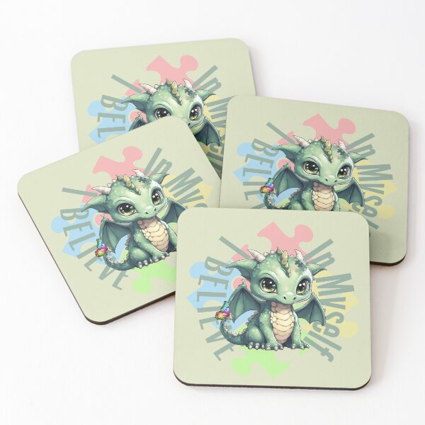 Item preview, SEN Cuties | Special needs | Cute Green Dragon designed and sold by Twinmommy Store.