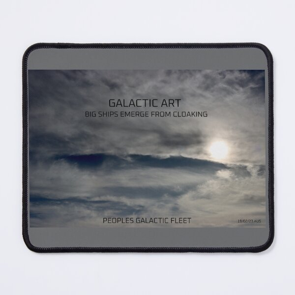Item preview, GALACTIC ART - BIG SHIPS EMERGE FROM CLOAKING designed and sold by GalacticFleet.