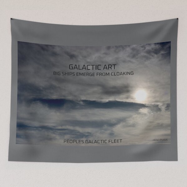 Item preview, GALACTIC ART - BIG SHIPS EMERGE FROM CLOAKING designed and sold by GalacticFleet.