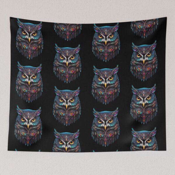 Item preview, art owl dark black creativ designed and sold by Niktarka.