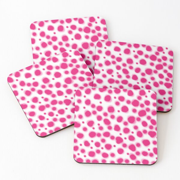 Item preview, mid century modern dalmatian pink white spot cute animal pattern designed and sold by DesignYourWaystore.