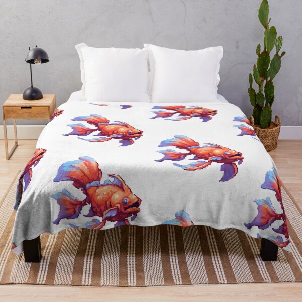 Item preview, Orange Fish - Pixel art designed and sold by octoboobs.