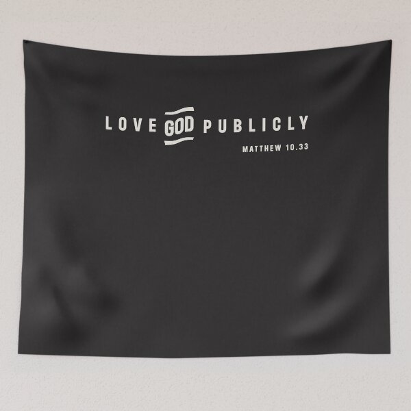 Item preview, Love God Publicly Matthew 10:33 Christian Quote designed and sold by cidolopez.