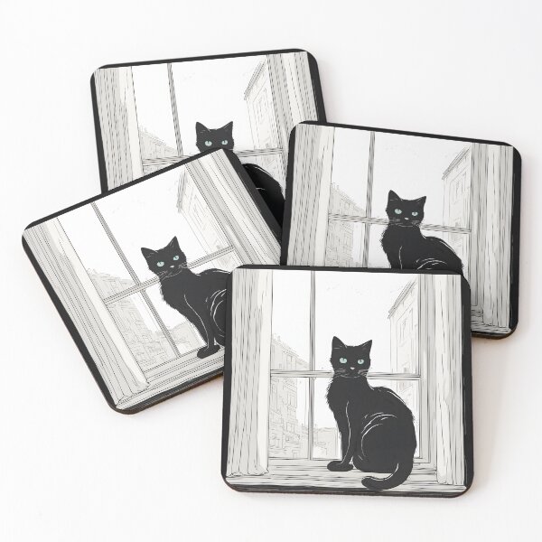 Item preview, black cat home  designed and sold by Catophile.