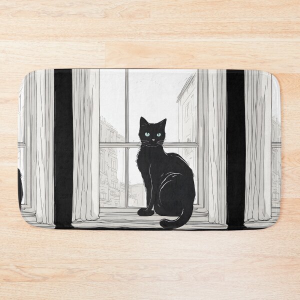 Item preview, black cat home  designed and sold by Catophile.