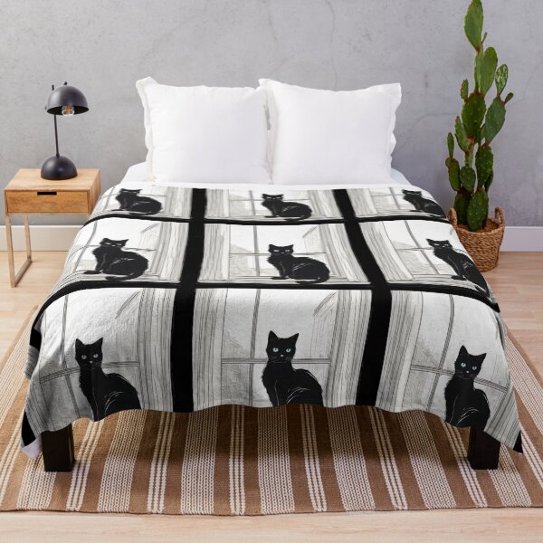Item preview, black cat home designed and sold by Catophile.