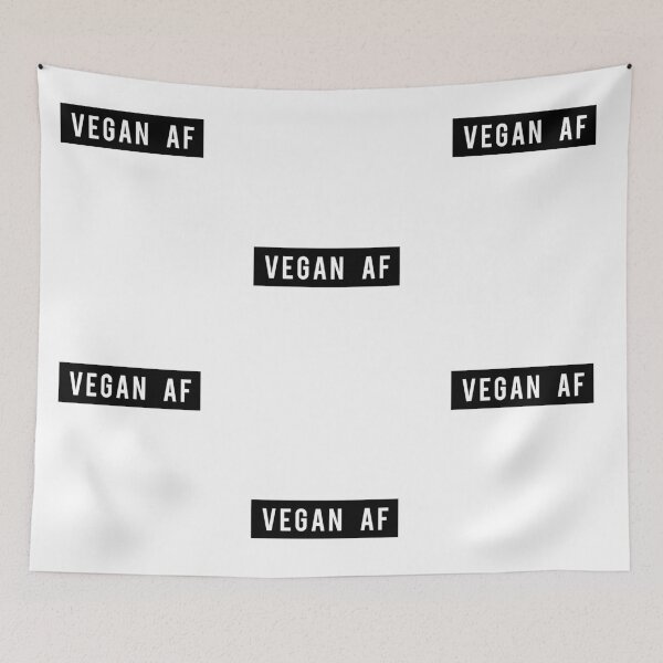 Item preview, Vegan AF Animal Lovers - Vegetarian message  designed and sold by Bebichic.