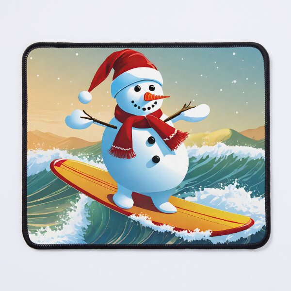 Item preview, Snowman Surfer #1 On Vacation - Stoked Frosty Glide designed and sold by Artekinium.