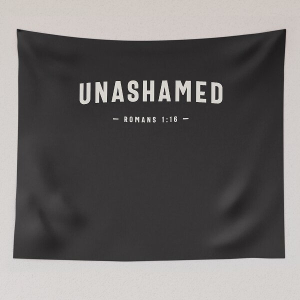 Item preview, Unashamed Romans 1:16 Christian Quote designed and sold by cidolopez.