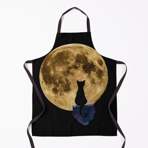 Item preview, A lonely black cat on a full moon designed and sold by attakorn.