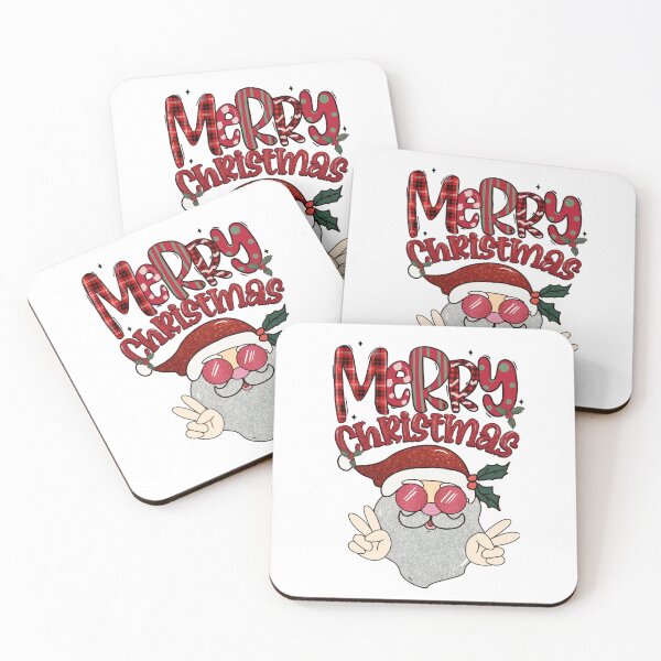 Item preview, "Santa's Merry Christmas Design - Festive Claus Wishing Merry Christmas - Holiday Joy Typography" designed and sold by mbarts85.