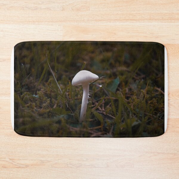 Item preview, A small white mushroom in the moss designed and sold by MyArtistry.