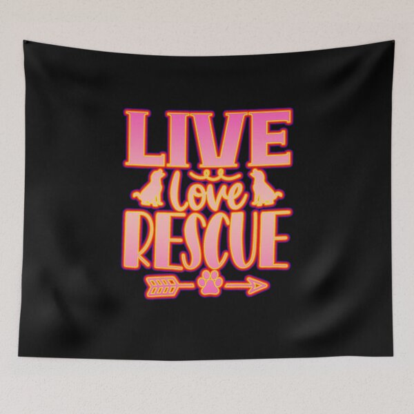 Item preview, Live Love Rescue Dog Pet Adoption Paw  designed and sold by creativerooney.