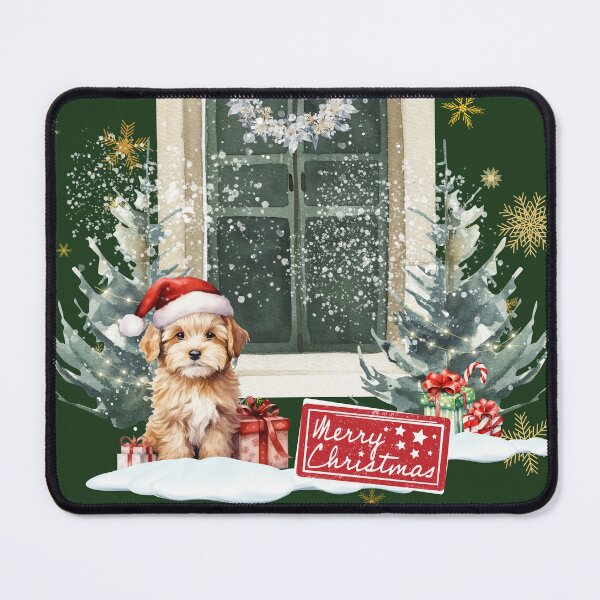 Item preview, "Santa Puppy Snuggles" Charming and Sweet Christmas Puppy Design designed and sold by Lunardreams54.