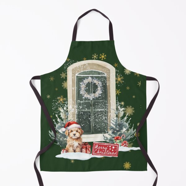 Item preview, "Santa Puppy Snuggles" Charming and Sweet Christmas Puppy Design designed and sold by Lunardreams54.