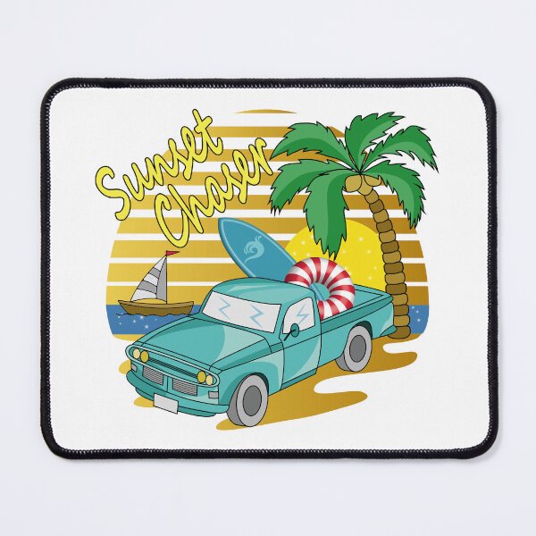 Item preview, Sunset Chaser - Vehicle - Beach Day designed and sold by Ayesha Saleem.
