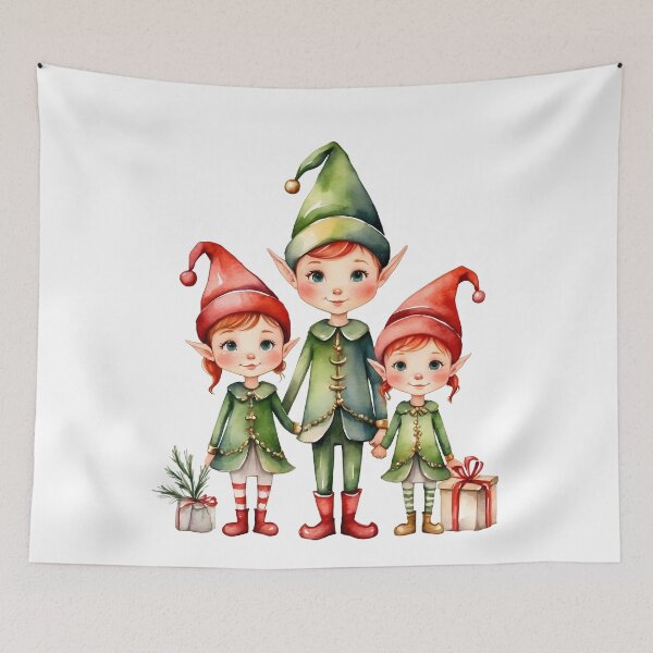 Item preview, Elf girl cartoon Christmas designed and sold by wplamkung.