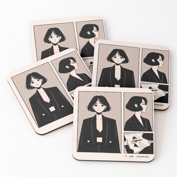 Item preview, Woman Who Likes Drawing designed and sold by NineNoses.