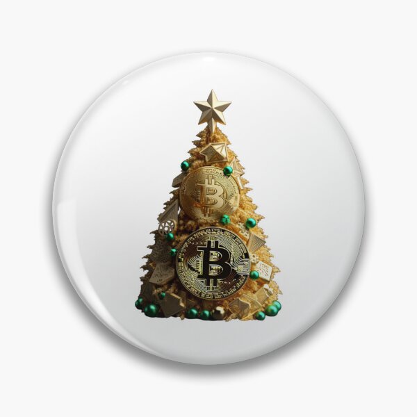 Item preview, Crypto Bitcoin Christmas Tree | Sticker designed and sold by NicolasGlowArt.