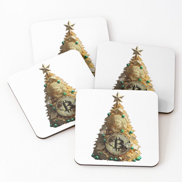 Item preview, Crypto Bitcoin Christmas Tree | Sticker designed and sold by NicolasGlowArt.