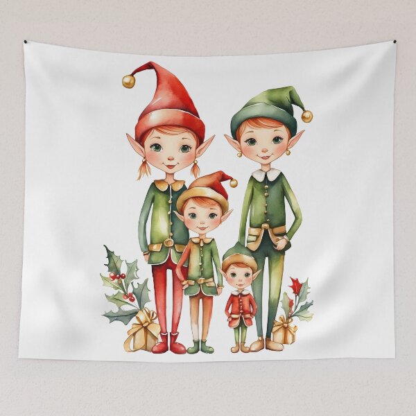 Item preview, Elf girl cartoon Christmas designed and sold by wplamkung.