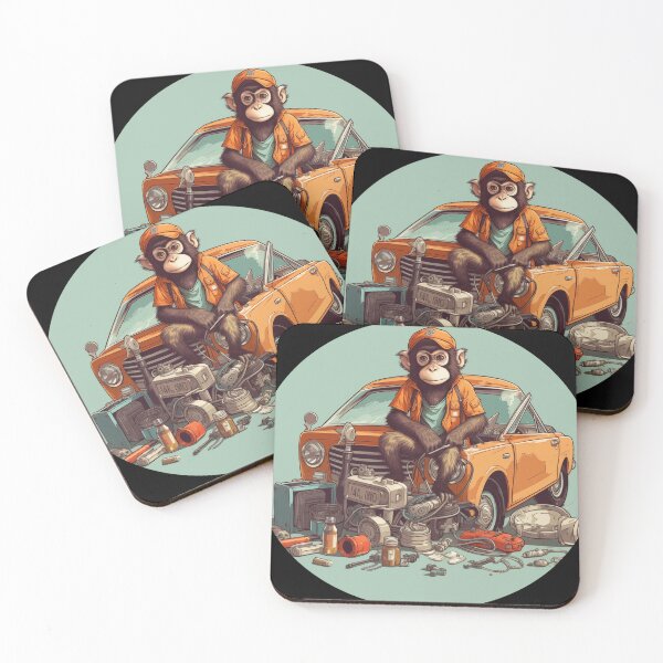 Item preview, Mechanic monkey designed and sold by Gilpro Designs.