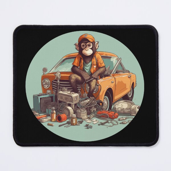 Item preview, Mechanic monkey designed and sold by Gilpro Designs.