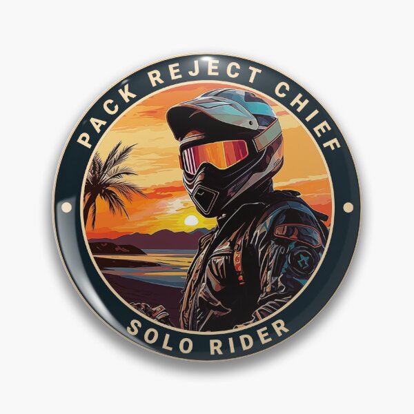Item preview, SOLO RIDER sticker | Pack Reject Chief | Solo Motorcyclist designed and sold by ronengel.