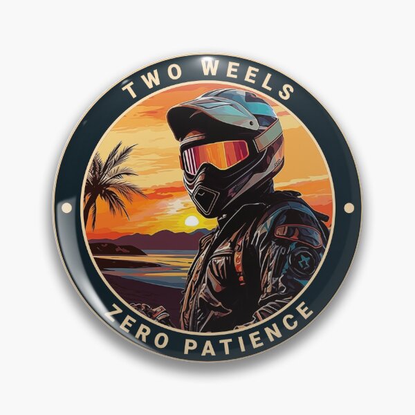 Item preview, SOLO RIDER sticker | Two Wheels. Zero patience | Solo Motorcyclist designed and sold by ronengel.