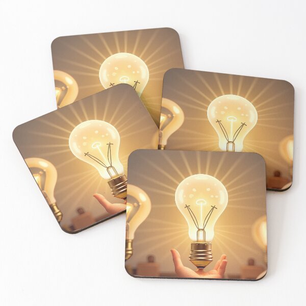 Item preview, Illuminated Insight - Hand & Lightbulb designed and sold by Pixel Dome.