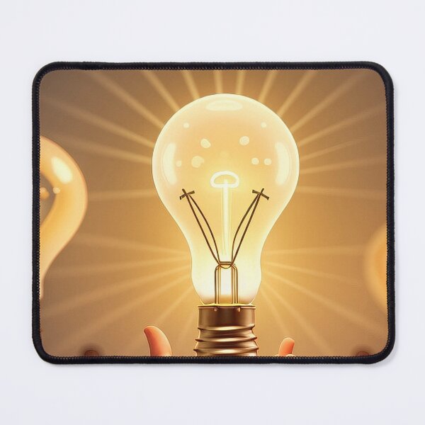 Item preview, Illuminated Insight - Hand & Lightbulb designed and sold by Pixel Dome.