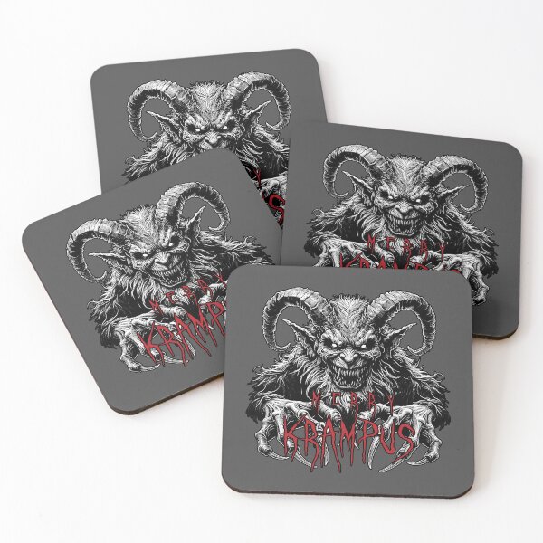 Item preview, Evil Krampus Illustration - Dark Christmas Decor designed and sold by PrintPit.