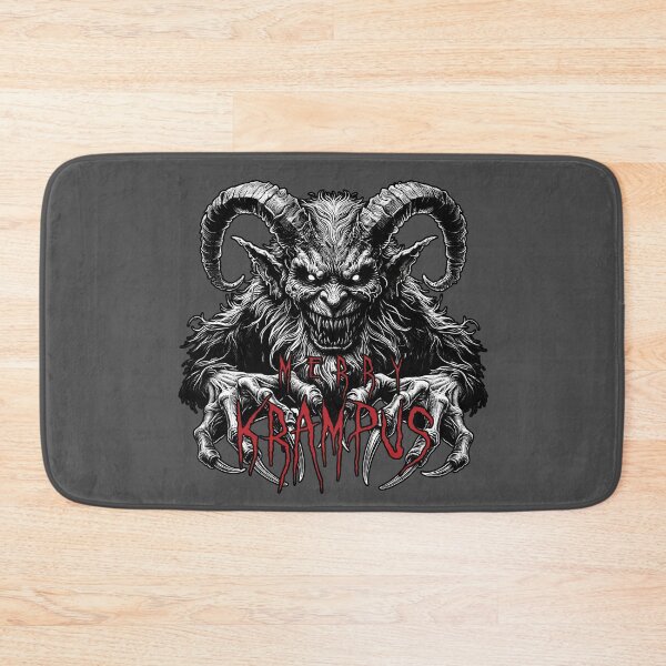 Item preview, Evil Krampus Illustration - Dark Christmas Decor designed and sold by PrintPit.