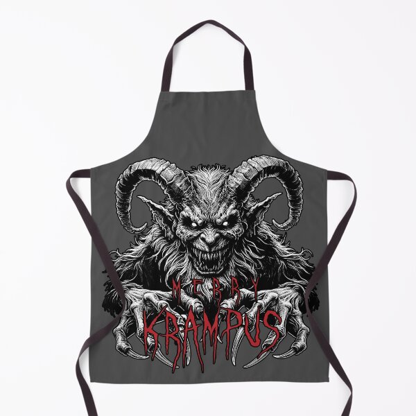 Item preview, Evil Krampus Illustration - Dark Christmas Decor designed and sold by PrintPit.