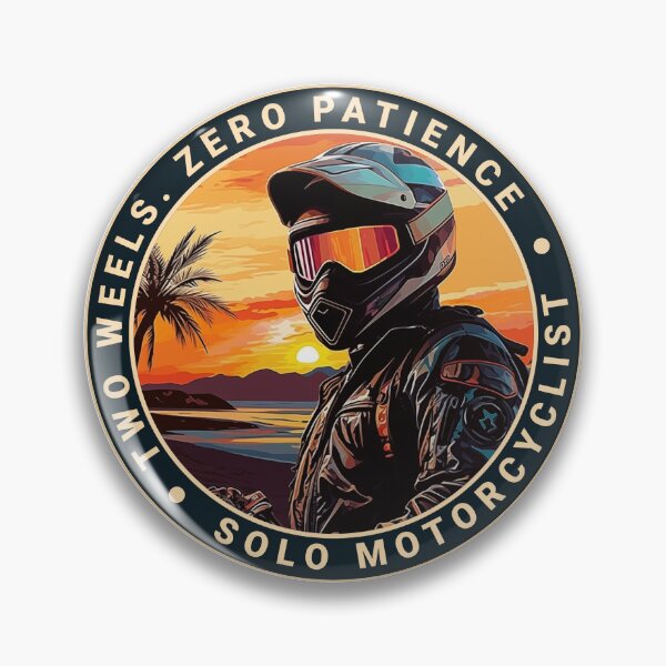 Item preview, SOLO RIDER Sticker | Two wheels. Zero patience | Solo Motorcyclist designed and sold by ronengel.