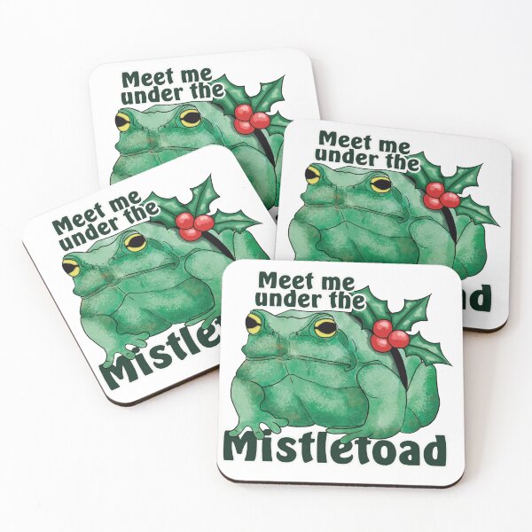 Item preview, Meet me under the MISTLETOAD designed and sold by LilPrintsShop.