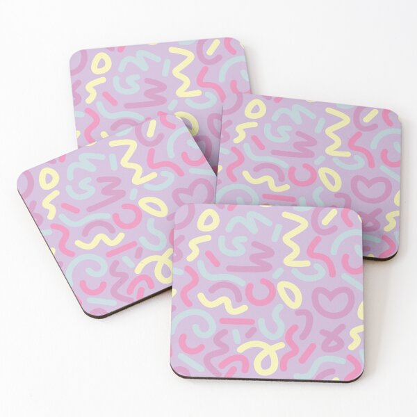 Item preview, Pastel pattern with various scattered geometric trendy line shapes. Abstract light soft colorful Background Design.  designed and sold by NataliaVVV.
