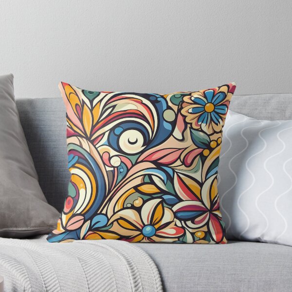 Item preview, Colorful Floral Pattern: A Cute Gift designed and sold by Kittyzens.