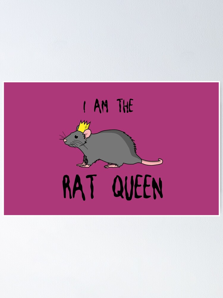 The Rat Queen - dark writing on pink\