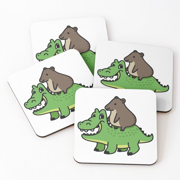 Item preview, Capybara riding alligator designed and sold by PawelNature.