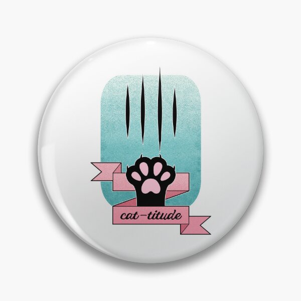 Item preview, Cattitude | Cat Paw | Cat Pun designed and sold by ObsidianDaz.