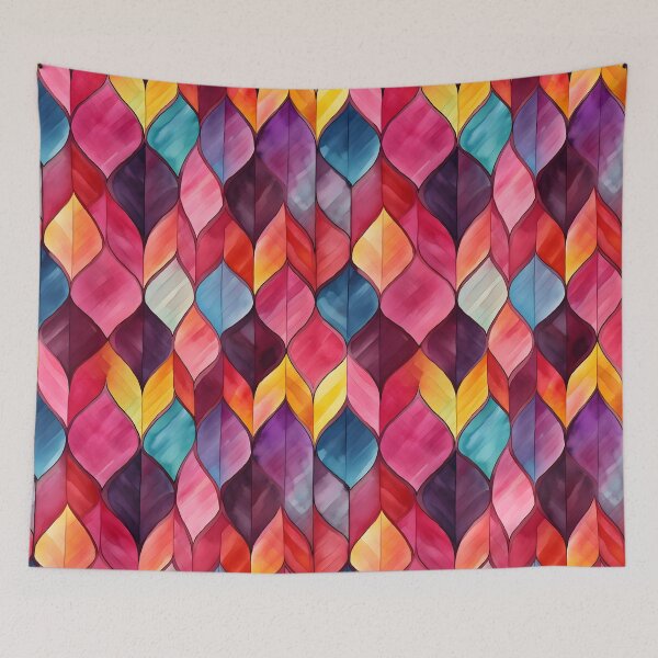 Item preview, "ChromaPlait: A Burst of Radiant Watercolor Brilliance" designed and sold by raphicha365.