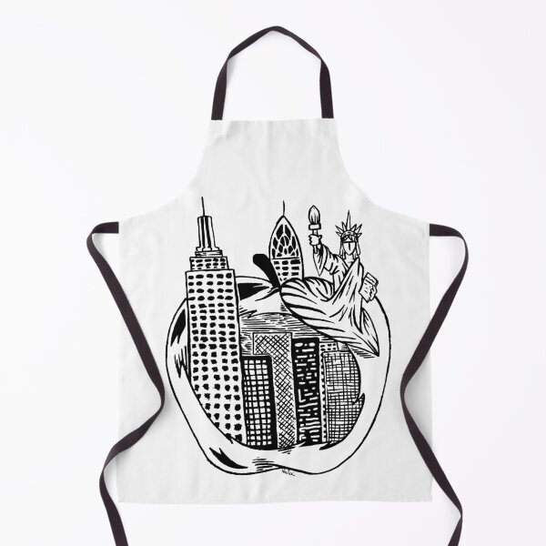 Item preview, Big White Apple Traced Black designed and sold by Nealoc.