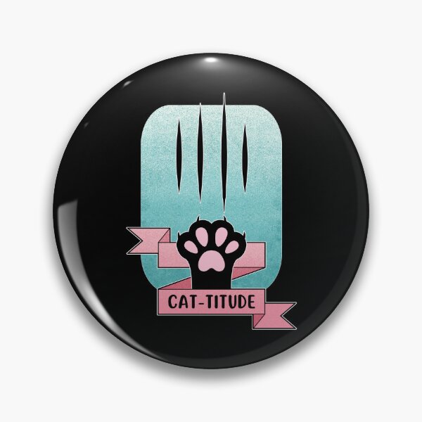 Item preview, Cattitude | Cat Paw | Cat Pun designed and sold by ObsidianDaz.