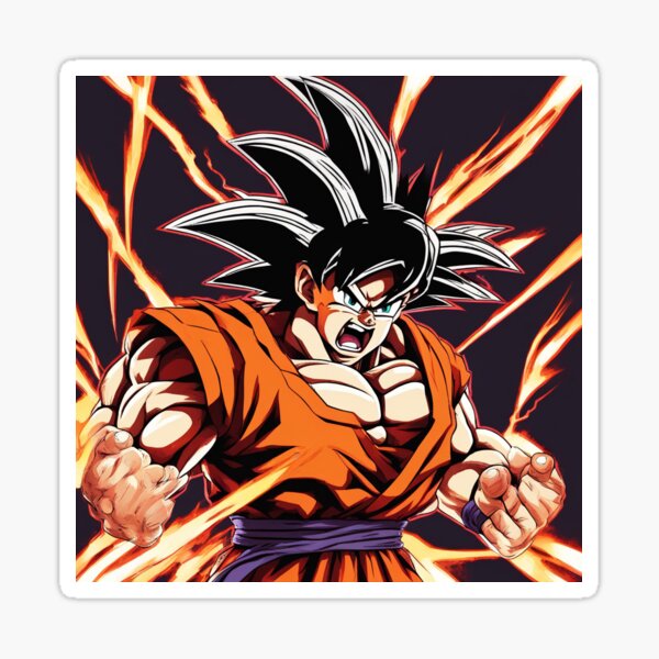 Goku Kaioken Sticker for Sale by BestOfMangaa